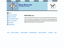 Tablet Screenshot of navy-eval.com